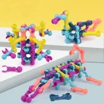 Creative Skeleton Interlocking Building Blocks – STEM Educational Construction Toy with Wheels - Image 16