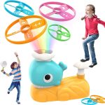 Flying disc launcher toy