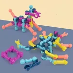 Creative Skeleton Interlocking Building Blocks – STEM Educational Construction Toy with Wheels - Image 12