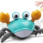 Rechargeable Crawling Musical Crab Toy