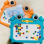 Educational Magnetic Dots Art Drawing Board (50 Beads ) (11.5 by 9.5 Inch )