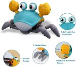 Rechargeable Crawling Musical Crab Toy - Image 3